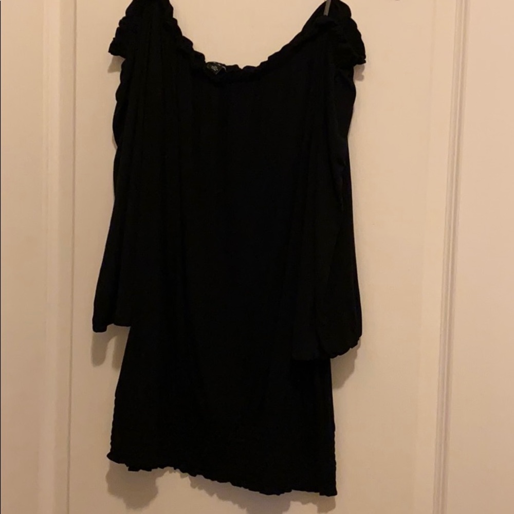 Off the shoulder black top